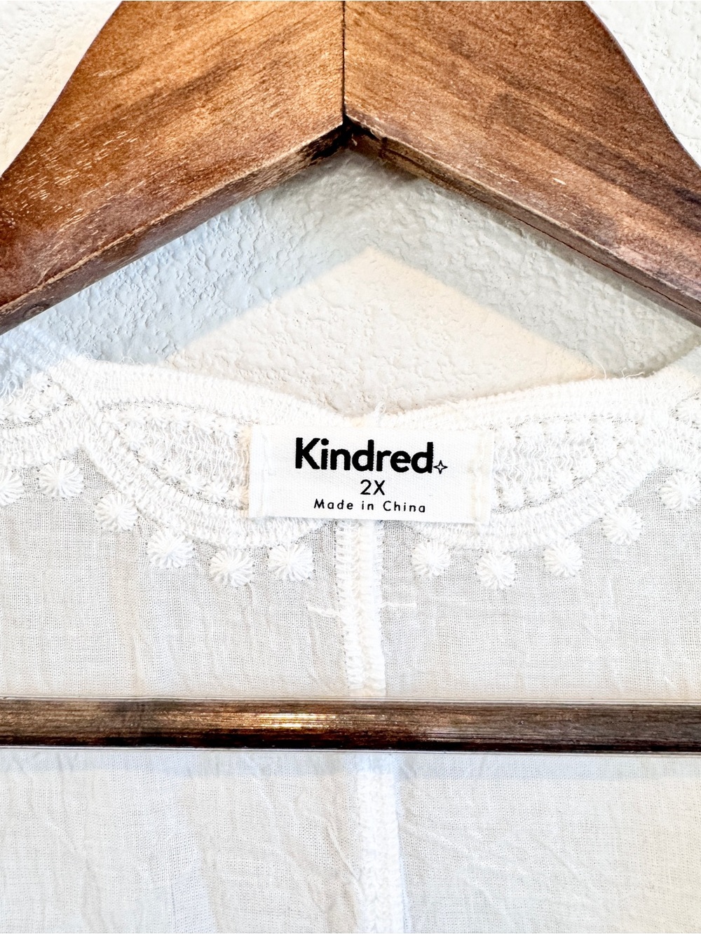 Kindred Lace Kimono Duster Boho Festival Sheer Embroidered Cottagecore 2X C65 - Picture 3 of 10